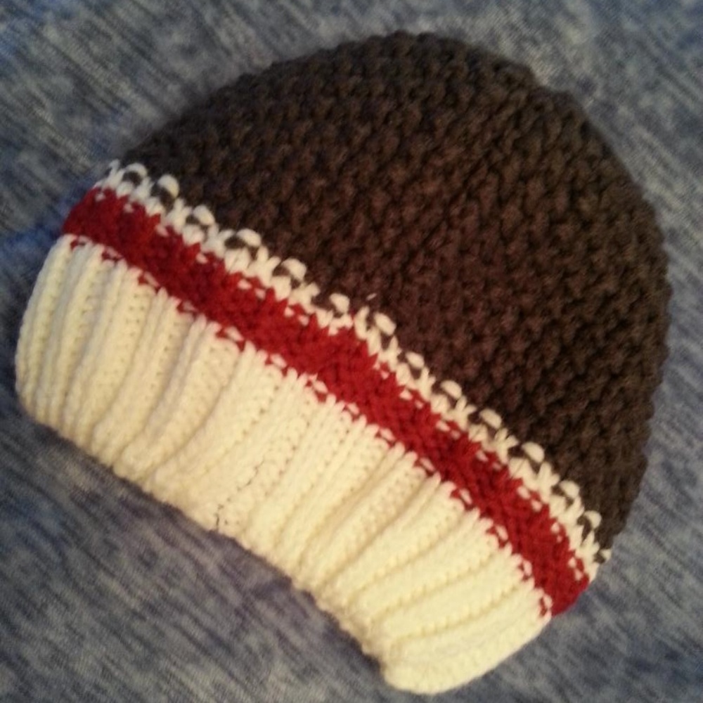 💕CUTE💕Moss Stitch Knitted Insulated Pony-tail Hat
